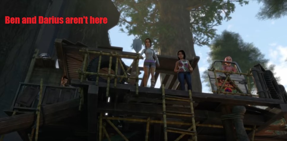 Well, I think I found out when Ben comes back. I'm guessing Darius finds him out in the wilderness and brings him back to Camp Kenji