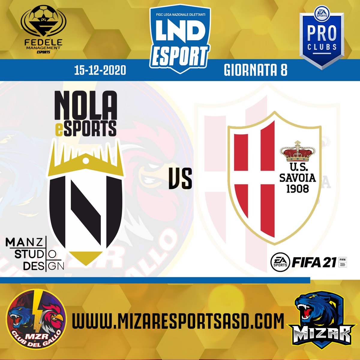 1925Nola's tweet photo. 🏆 @LegaDilettanti Esport
🏟 Vs #Savoia
🕤 Ore 21:30
🎥 Live on Twitch! https://t.co/ycynsLXQgP

🎥 Live On https://t.co/HPx2iOHWEz

@SsNola1925 @FedeleManageme1 @MIZAR_eSports https://t.co/DZy4ye64ik