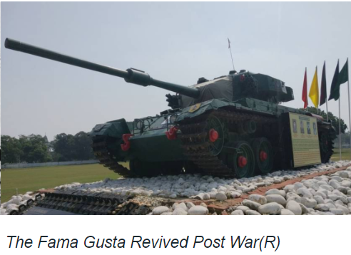 Famagusta JX 202, the historic Centurion Mk7 tank that decimated 07  #Pakistani Pattons during the greatest tank battle fought by the  #IndianArmy – the Battle of Basantar, still stands at the Armed Corps Center and School in Ahemdabad. #VijayDiwas (3/14)
