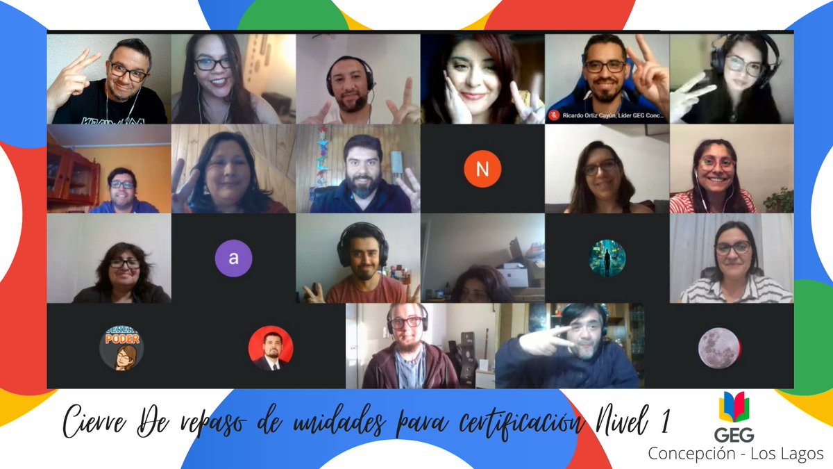 GegConcepcion's tweet photo. Última sesión de repaso de las unidades. Ya estamos listos para el examen ¡mucha suerte colegas!
Nos vemos pronto para el cierre del proceso.
Gracias por participar y confiar con nosotros @GegConcepcion y  @GegLosLagos
#Concepcion #LosLagos #Chile #Google https://t.co/xVr4TeDATP