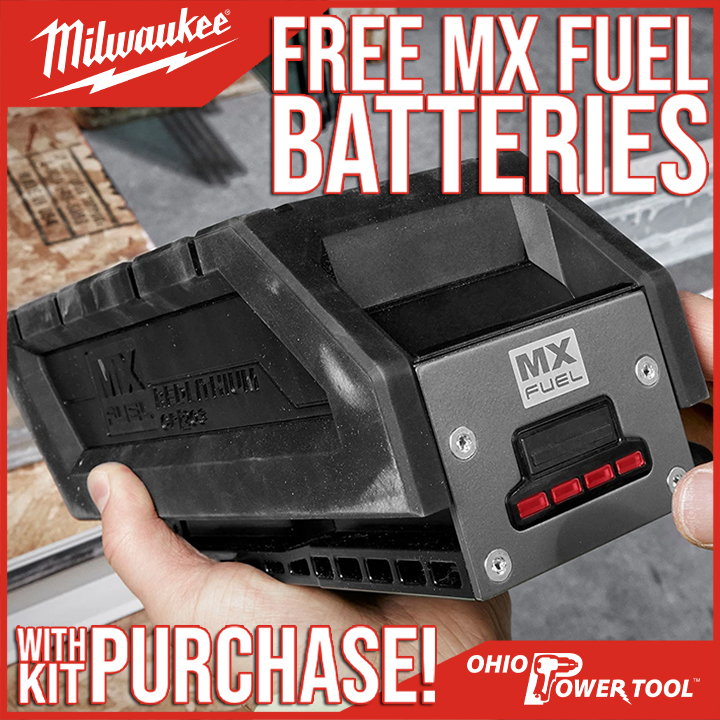 OhioPowerTool's tweet photo. Want a little extra charge for your @MilwaukeeTool MX FUEL tools? ⚡ While supplies last, you can now get a FREE battery with select MX FUEL Kits--a value of up to $600!

Shop Now: https://t.co/er9SEPQIte
...
#milwaukee #milwaukeetools #MXFUEL #battery #free #sale #tool #tools https://t.co/tqc9xrmtbA
