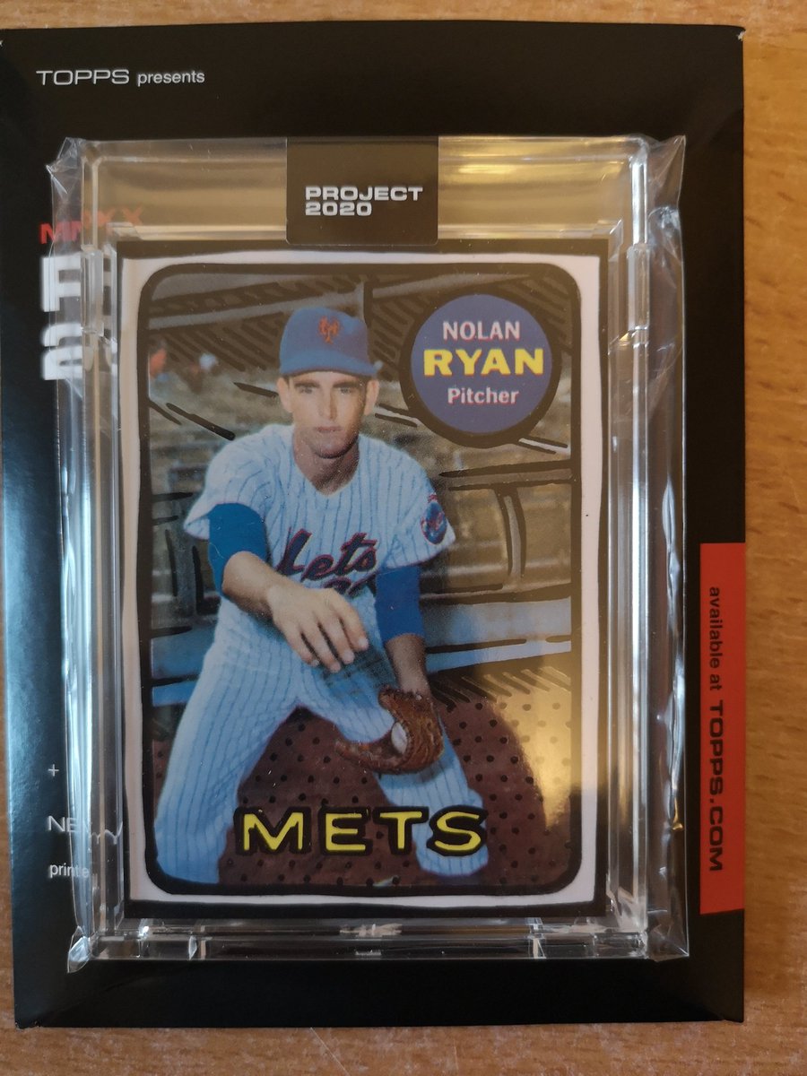 GaetanAlibert's tweet photo. Réception du jour. @TOPPS Project 2020 avec l'un des plus grands lanceurs de l'histoire du baseball ⚾🔥🔥🔥 #NolanRyan #Fireballer #baseball #MLB https://t.co/jXvoE9YXyg