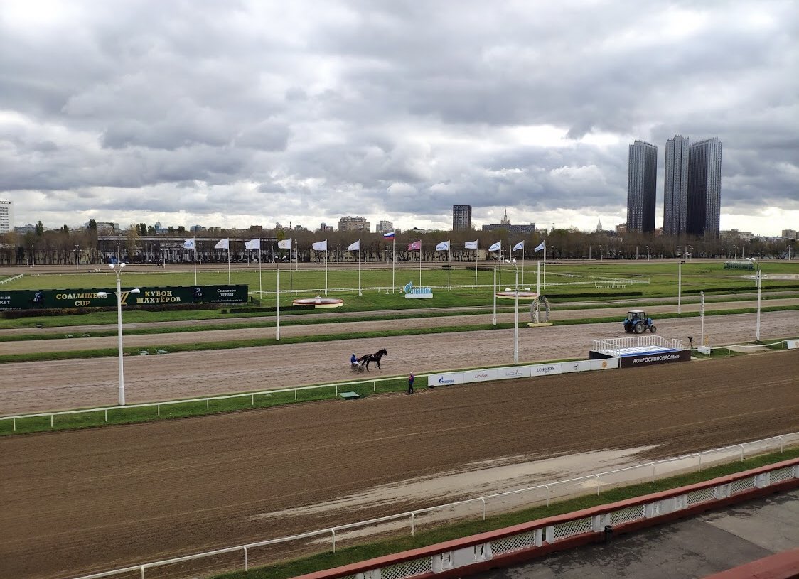 10 - CENTRAL MOSCOW HIPPODROME - RUSSIA  Russia has a full programme and a few courses but is not at the level of the main European countries. A lot of European cast offs end up standing for stood over there.