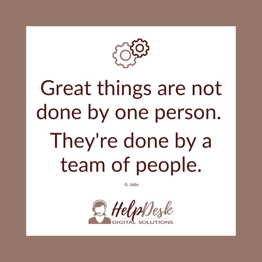 HelpDeskDigital's tweet photo. Imagine all of the 𝙜𝙧𝙚𝙖𝙩 things you could do in your business if you didn't have to do them all yourself... 🤔

#virtualassistant #virtualassistantservices #smallbusiness #va #entrepreneur #business #administrativeassistant #virtualassistants #executiveassistant #socialmedia https://t.co/ILdSQj90D6