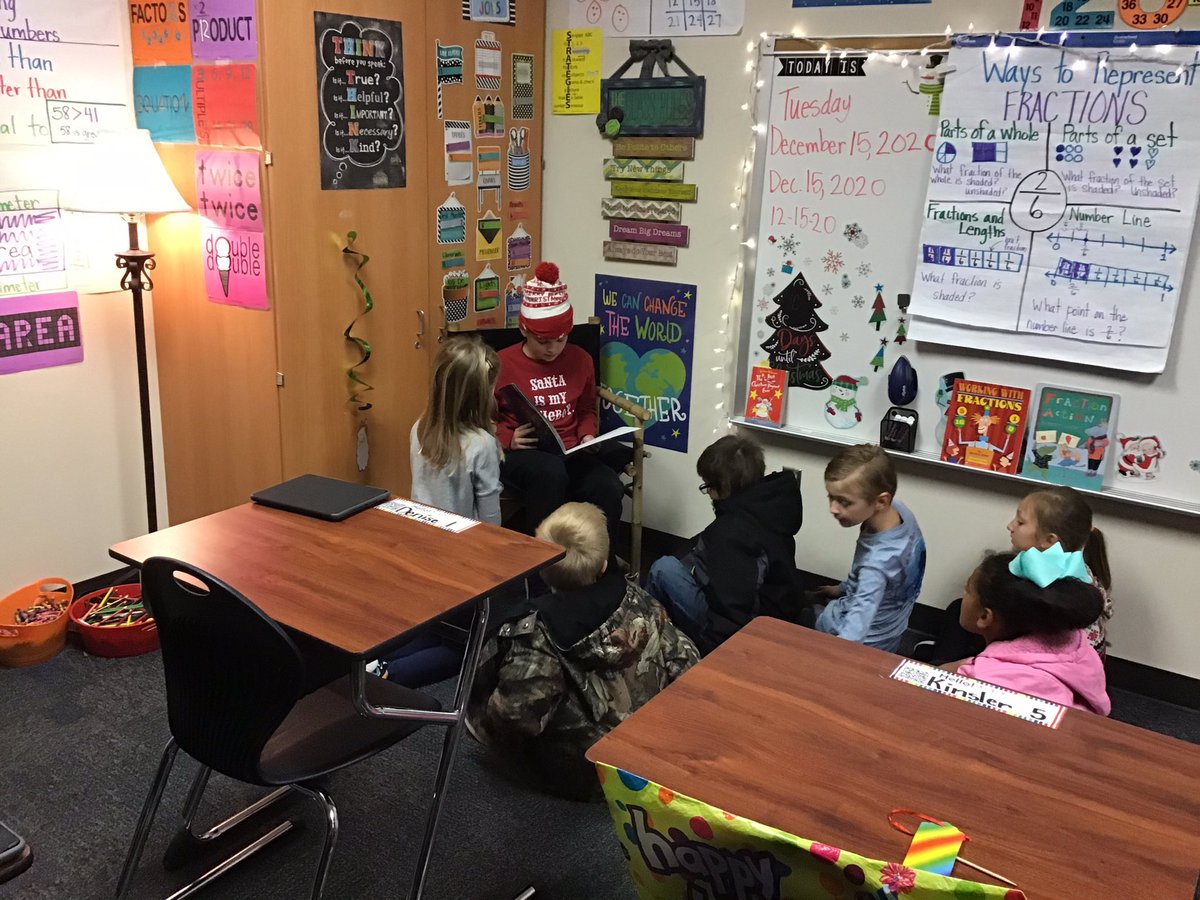 dunnreadit's tweet photo. Rainy day recess and a birthday boy reading to the class🎄#bestatYES #tenyearsYOUNG https://t.co/Z4V6YgmV9Y