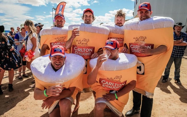 Think Royal Ascot/Glorious Goodwood but in the Australian outback, and with the worst racing ever. You can’t even see the horses for the dust and everyone’s getting smashed anyway! The racing isn’t shown anywhere so there’s no SP and bookmakers make up their own odds!