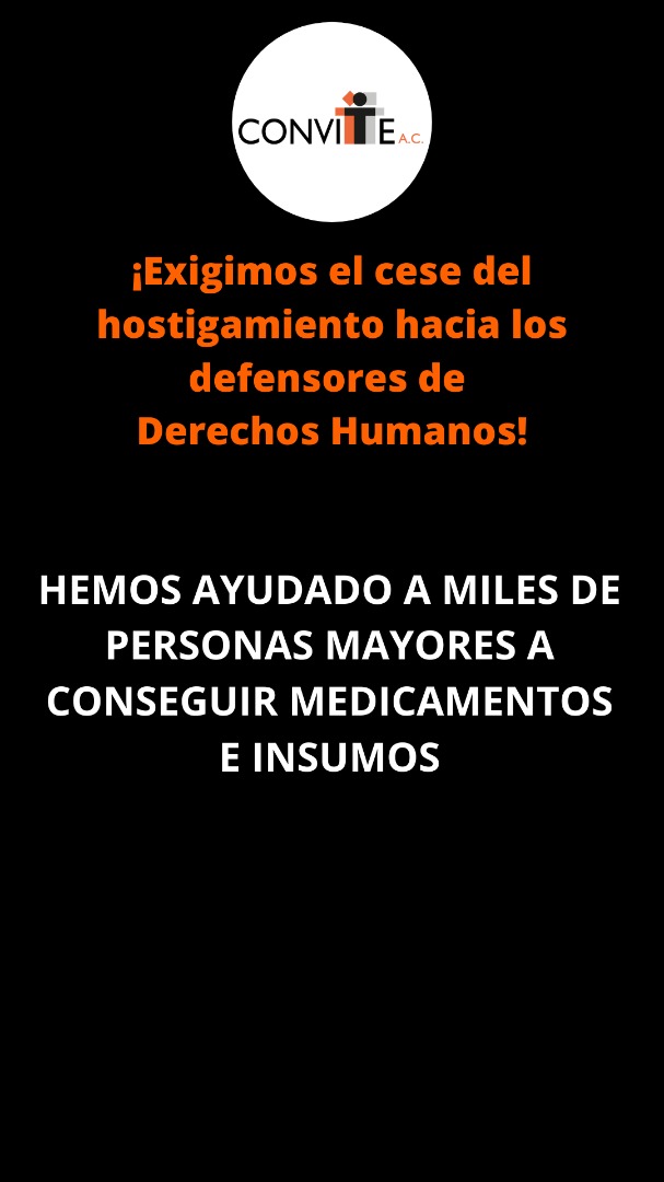Nuestro trabajo se ha enfocado en atender y escuchar las necesidades de las #PersonasMayores. Hemos sido un apoyo y socorro para este grupo de personas en condición de vulnerabilidad.

¡Donar medicamentos no es delito! #SomosConvite