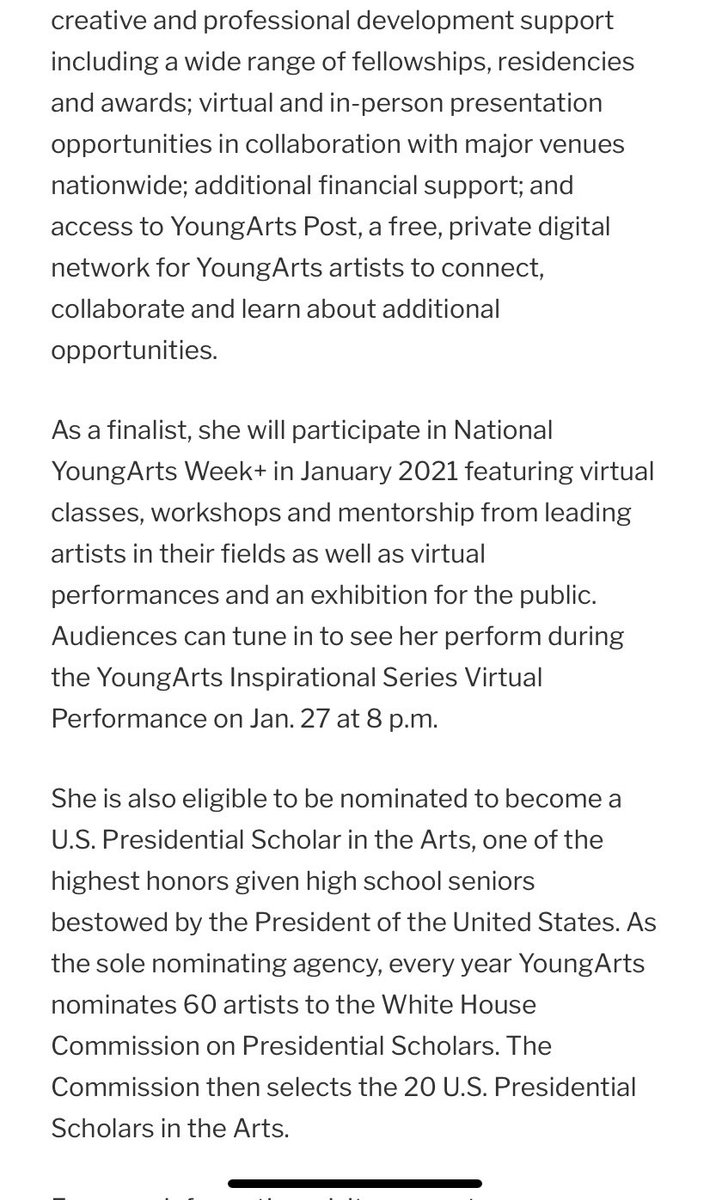 principal_proud's tweet photo. Congratulations to this beautiful and amazing CCCEPA Dancer and Performer Niya Smith on being a finalist for the National Young Arts Foundation in Dance. We are so proud of you. #proudpebblebrookprincipal https://t.co/cf1PO5t2en