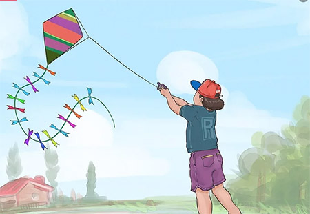 Fly a kite перевод на русский