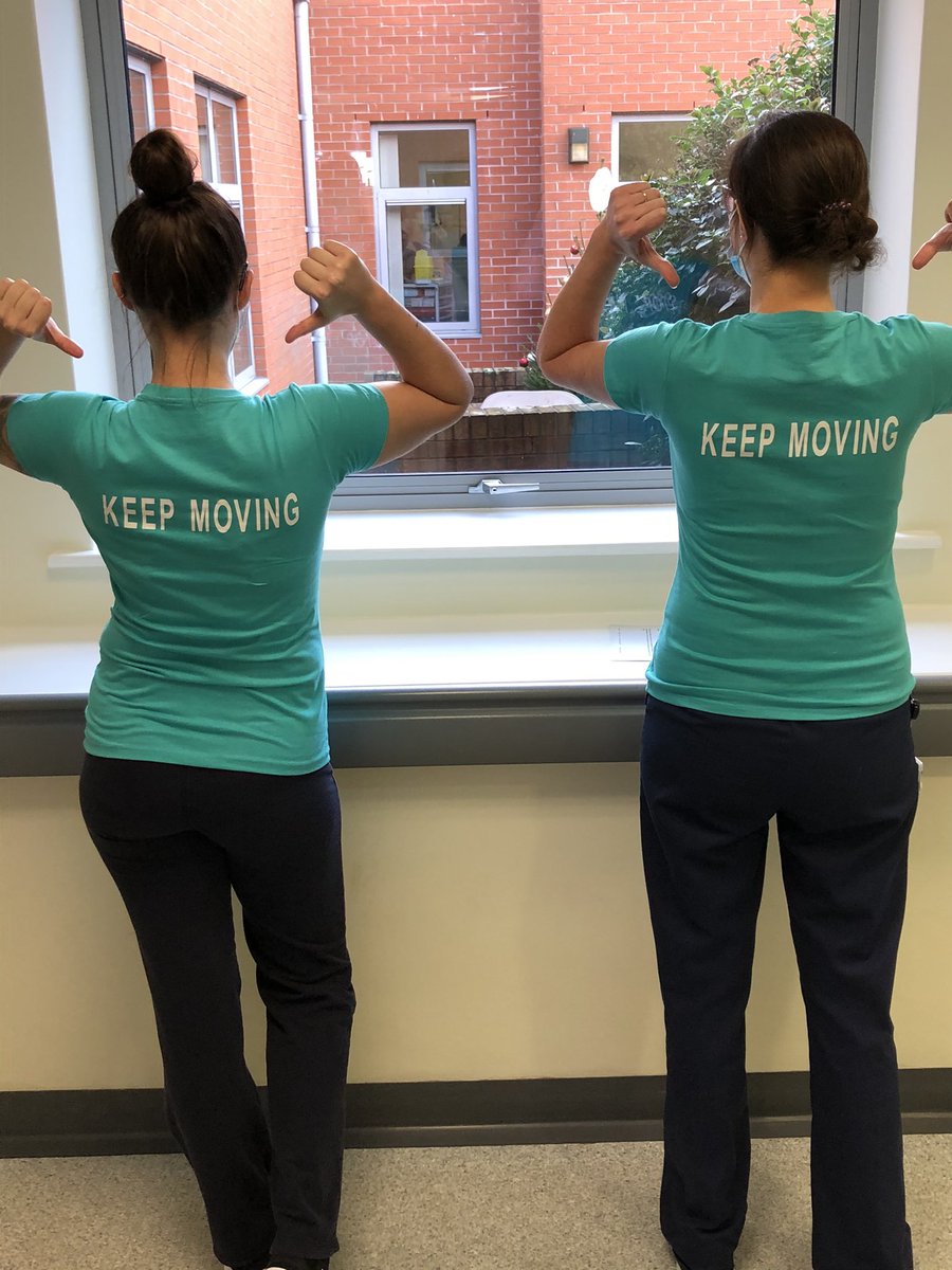 racheldphysio's tweet photo. It’s Hospital Acquired Functional Decline Awareness week @WyeValleyNHS this week. We’ve been going onto the wards educating and encouraging patients to get up, get dressed and to keep moving. Let’s get everyone involved! @PhysioWvt @WVT_OT @thecsp #endpjparalysis #offyourtrolley https://t.co/Rbffao1469