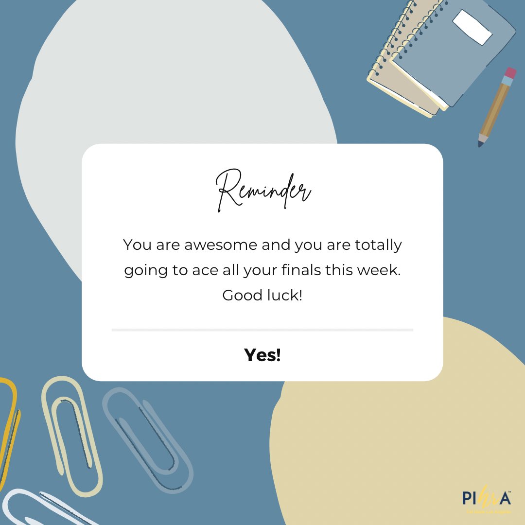 CSULA_PIHRA's tweet image. Happy finals week! Time to pass all those tests and finalize those papers 📚👏 Good luck to our fellow students!