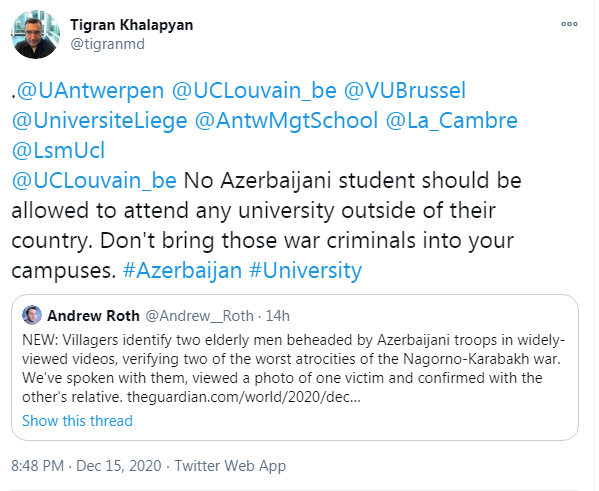 JBahramzadaa's tweet photo. #TigranKhalapyanIsRacist https://t.co/a1snrM8Y7s