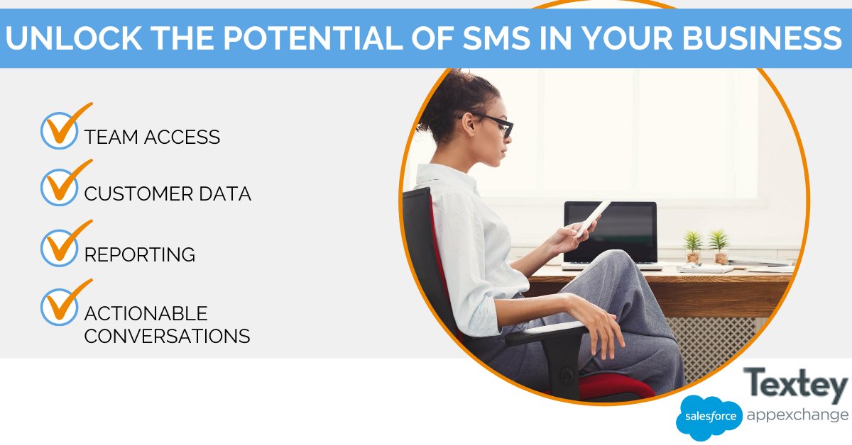 btmessaging's tweet photo. Unlock the potential of #SMS in your business. Learn how #Textey addresses the common challenges that impede on your ability to scale your #digitalcommunications https://t.co/8BQH06vK5Q

#salesforce #smsforsalesforce #smsappforsalesforce #appexchange #SMSmarketing https://t.co/HXzXax8T81