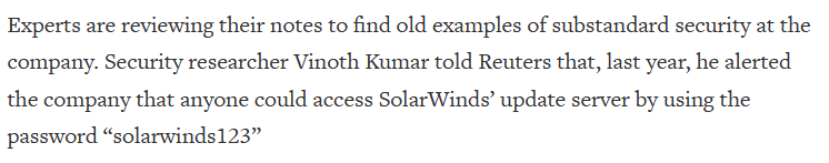 reuters.com/article/global… 🤦‍♂️ #Ugh #SolarWinds