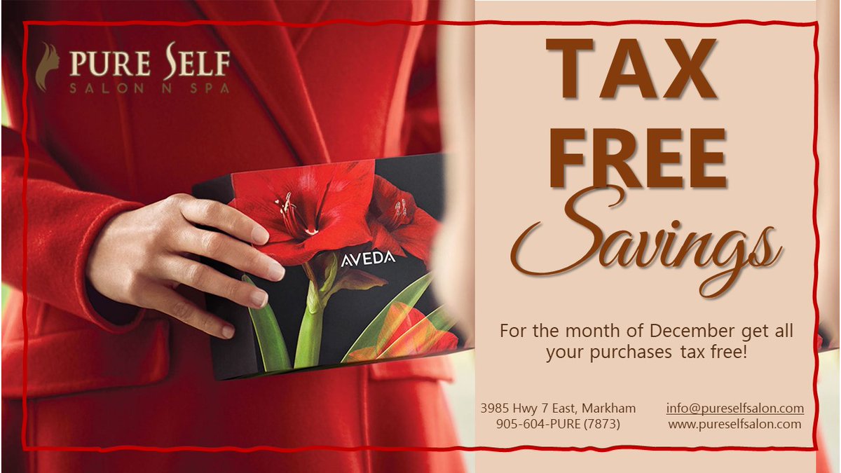 MarkhamSalon's tweet photo. Our Tax Free Savings continues this month! 
Safe curbside pick-up or free delivery,  we'll make it happen!

For all inquiries: 
Call: 416-659-9900  

#freedeliveryaveda #taxfreeshopping #greencirclesalon #avedaconceptsalon #safetyfirst #Markhamsalon #MarkhamSpa https://t.co/MPcsUg26pl