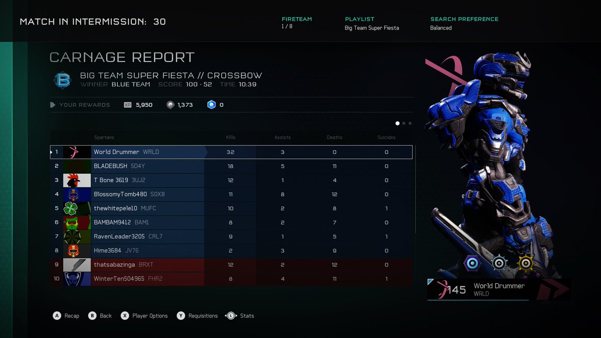 livedrummer's tweet photo. If you’ve ever been #Ghosted by me, I apologize.  #Halo #halo5guardians #invincible #perfection https://t.co/tGX6r6ERW4