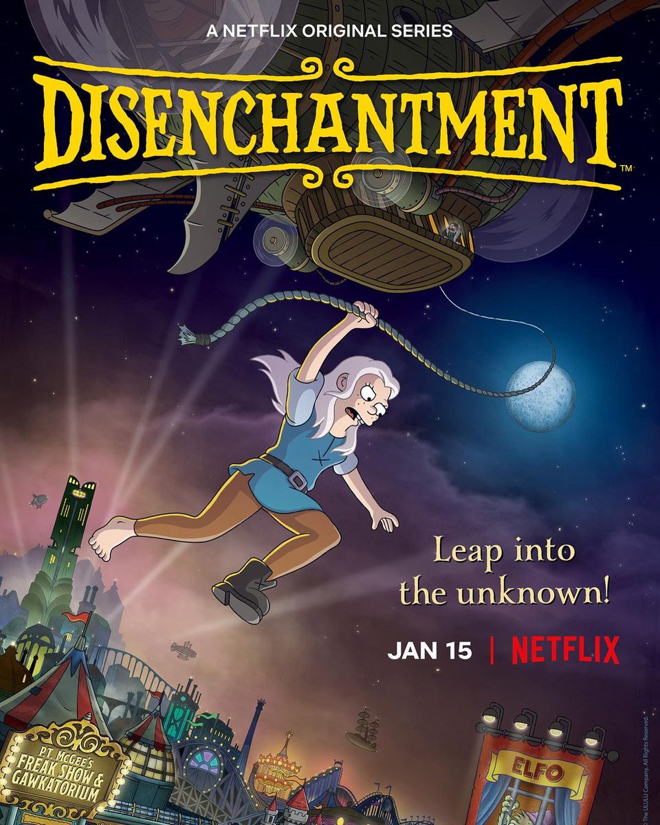 AlmasGeeks's tweet photo. La 3a parte de #Desencanto estrena el 15 de enero #Netflix 🔥 #disenchatment
'
#mattgroening #abbijaconson #netflixlat #netflixcomedy #netflixoriginalseries #streaming #Twitterpanama #tvnews #tvshows #serietv #netflixnews #twitterpty #panamapty #tvpanama #netflixpanama #pty https://t.co/WPP6aPJHI2