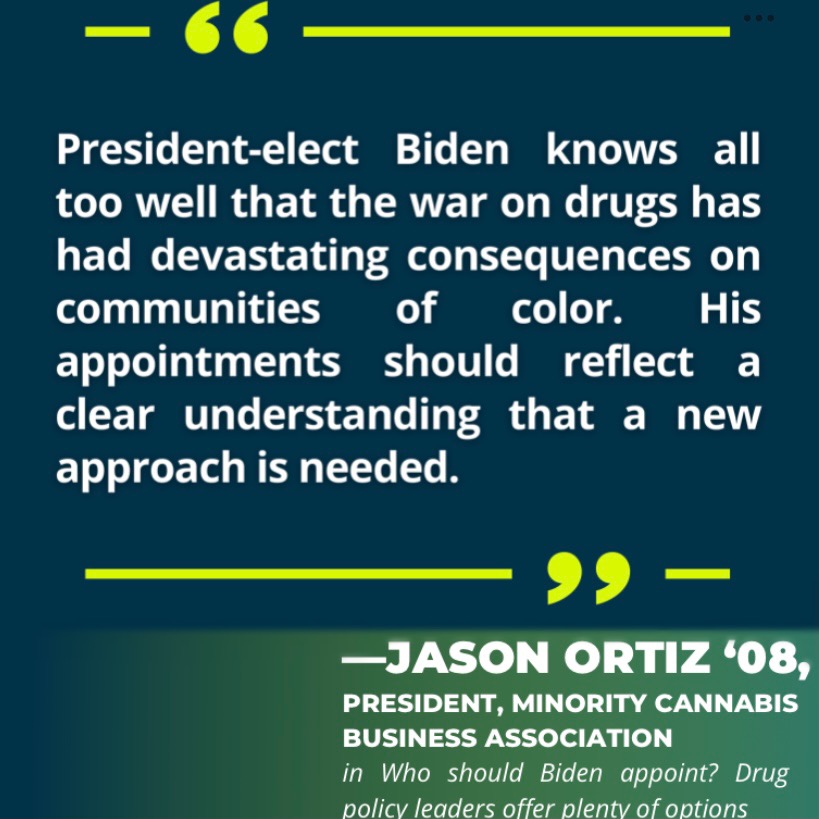 ssdpofficial's tweet image. David Bienenstock finds out “Who should Biden appoint?” on @Leafly.

Featuring our Co-interim Executive Director, Rachel Wissner ‘11, and Board Member, Jason Ortiz ‘08.

leafly.com/news/politics/…

#StartMakingSense #Biden