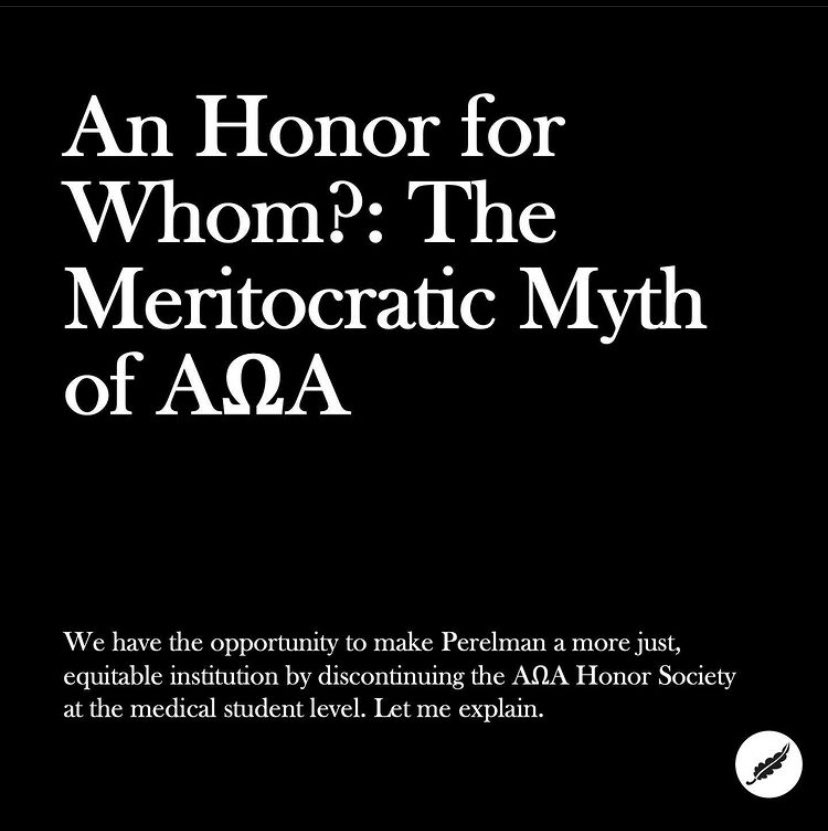 also now up on the website, MD/PhD student <a href="/RandyBurson2/">Randy Burson</a> takes a critical eye to the AOA honors society induction process and proposes ways to make it more just and equitable: apenndx.com/an-honor-for-w…