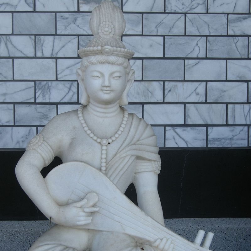 Benzaiten is the Japanese Buddhist version of the Hindu goddess Saraswati.9/