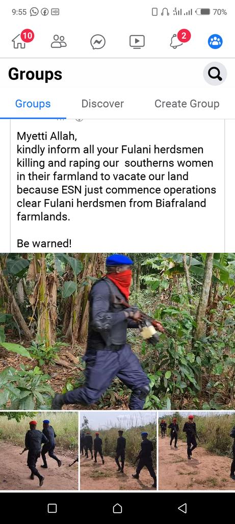 chimaobi_chris's tweet photo. Eastern security network on patrol https://t.co/P2tf2cZBfj