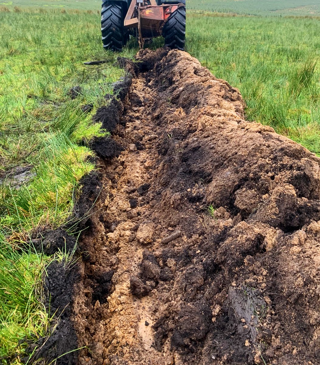 For anyone interested in forestry ploughs - this is a single mould board - furrow is about 20 cm deep. More soil disturbance than a mounder but arguably cheaper & easier & safer to plant. Furrows need to be well planned & short to minimise any risk of sediment loss.