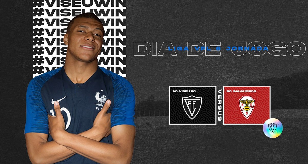 Para quem já tinha saudades, hoje é mais uma vez DIA DE JOGO ⚽

Entramos em campo por volta das 22h contra o SC Salgueiros para a 3ª liga da @VPLPortugalPS

Já sabem, podem acompanhar-nos em twitch.tv/acviseufcespor… !

Carrega Viseu ⚫⚪