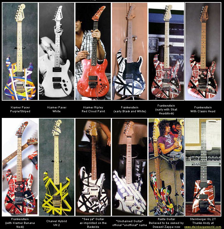 EVH Guitar Chart

#eddievanhalen #vanhalen #kramerguitars #guitars #frankenstrat #musicman #evhguitars #charvel #steinbergers #evhnews #love #respect