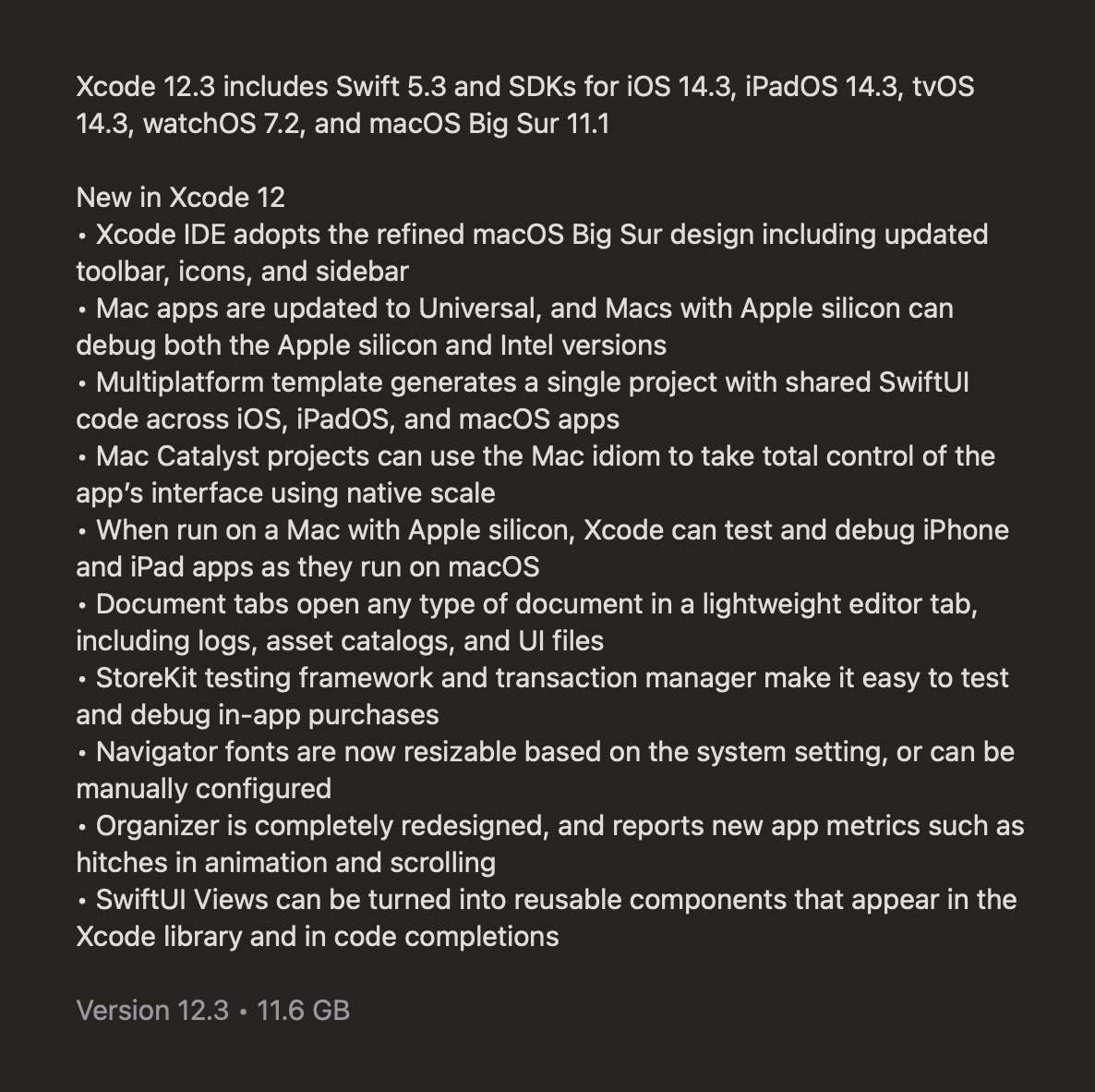 Alias_One11's tweet image. Interesting 🤔
#xcode12 #bigsur #swiftui #SwiftUI #100DaysOfSwiftUI #iosdev