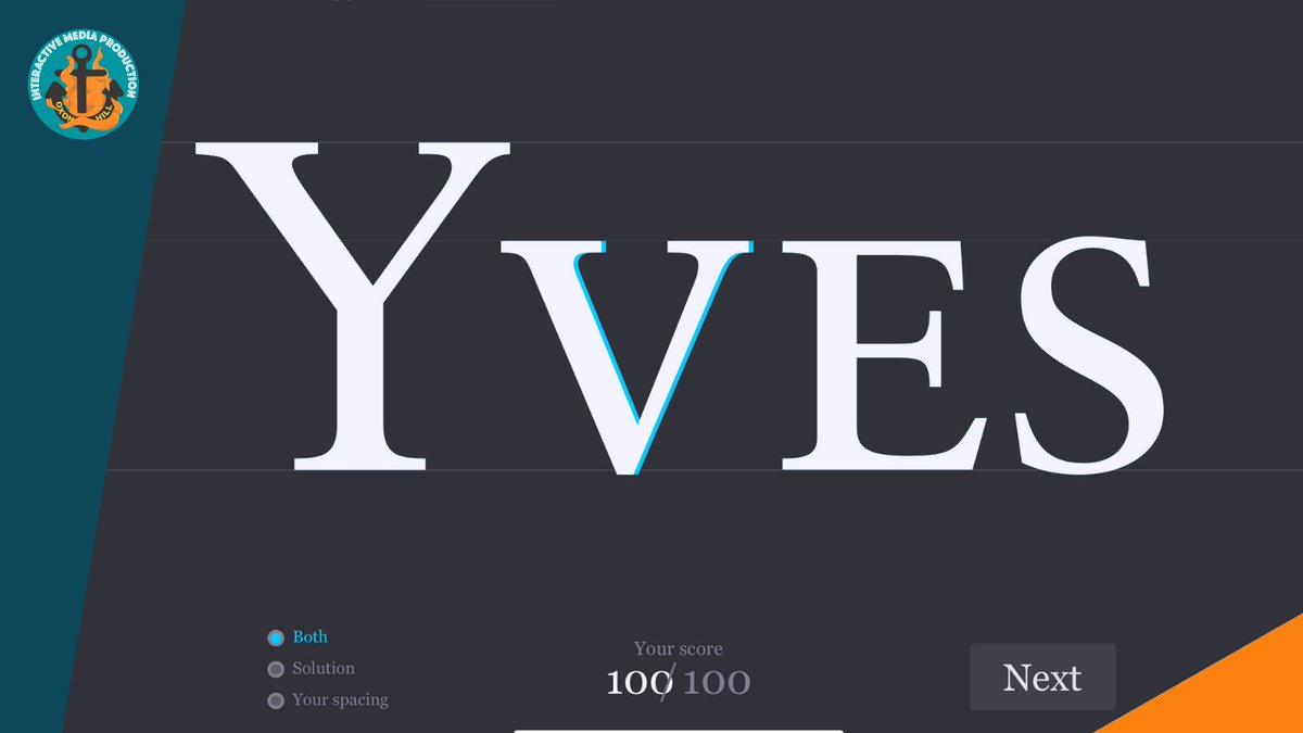 OHHSCreatives's tweet photo. ANOTHER ONE!!! PAMC students are learning about typography. Today we played the kerning game and they totally crushed it! #ctemediarocks #ohhsimpcte #youbettaaskIMPCTE #WeSail @OHHSClippers @PGCPSCTE https://t.co/YekFXDztsr