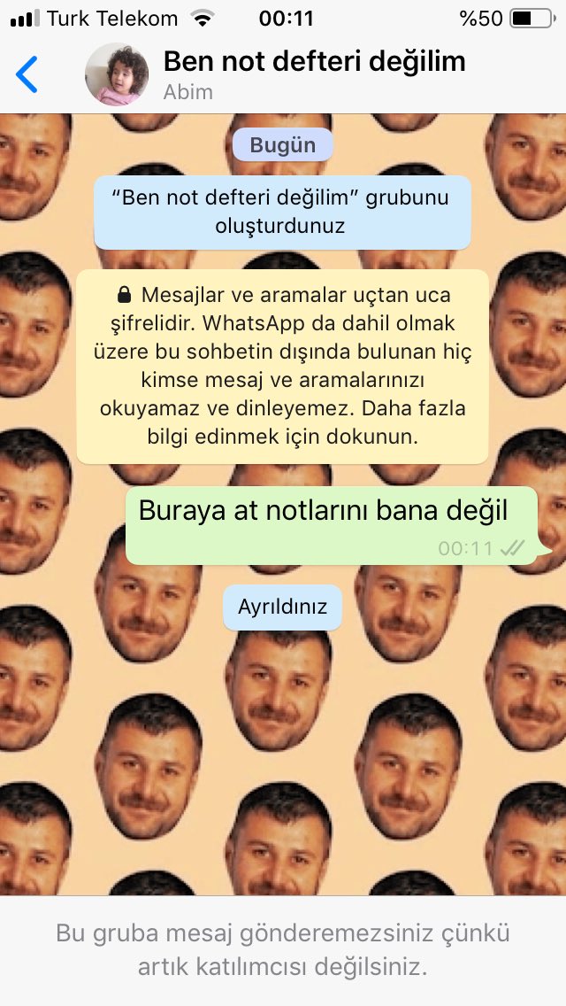 Not defteri olarak kullanılmaktan bıktım.