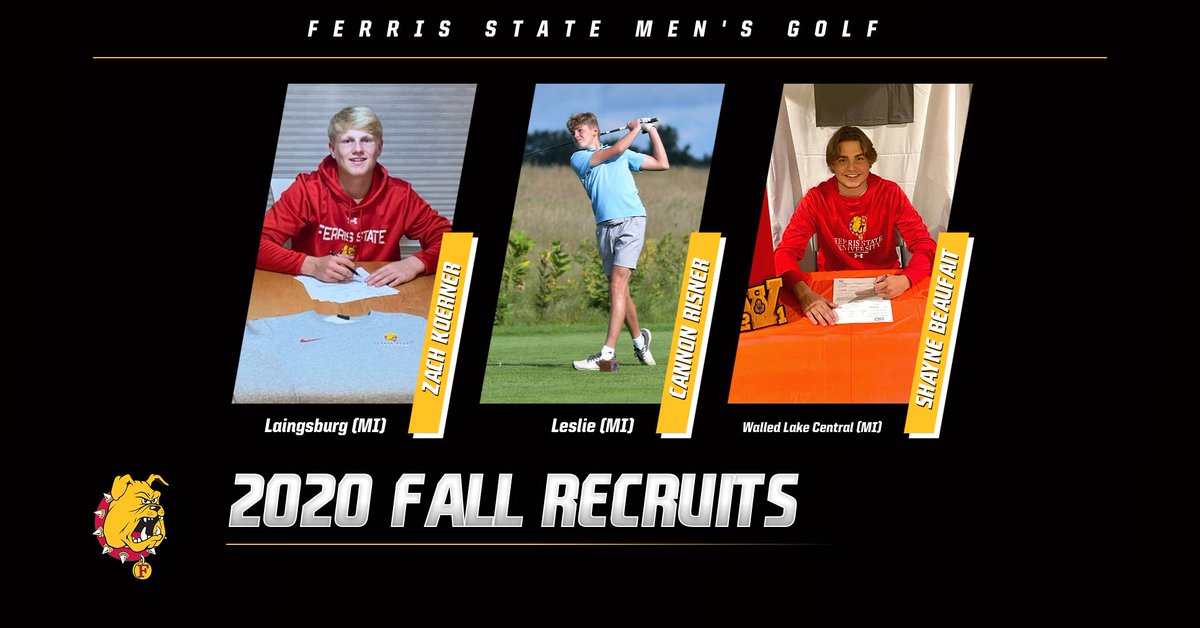 Welcome! Ferris State Men's Golf adds three prep standouts in fall recruiting class! <a href="/FerrisStateGolf/">Ferris State Golf</a> ferrisstatebulldogs.com/sports/mgolf/2…