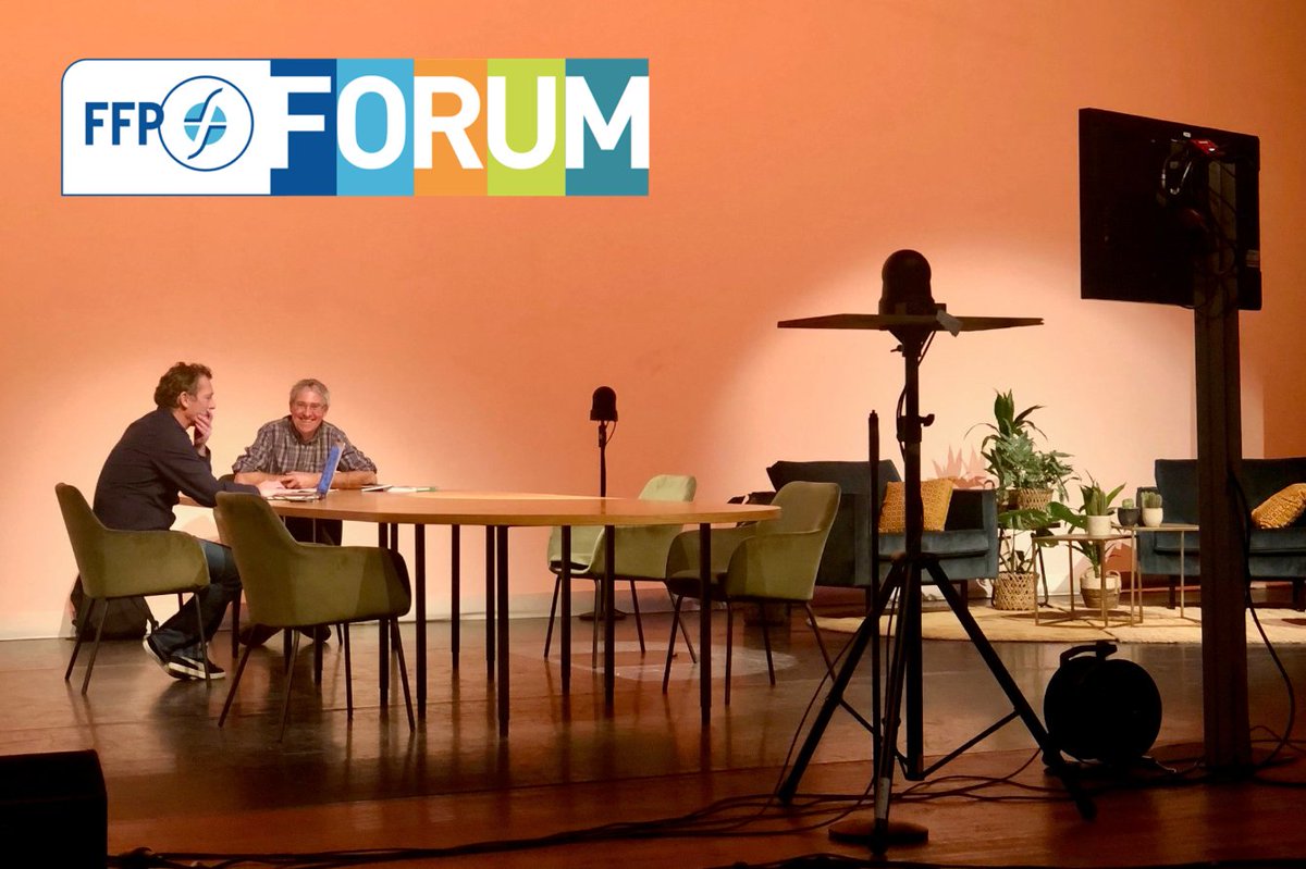 De repetitie van het FFP Forum met dagvoorzitter Roelof Meijer en regisseur Rene Pouwelse in Spant Bussum verliep gesmeerd vandaag. Mede dankzij livestreampartij Audivio B.V. en de Registratiebalie. We gaan er morgen een mooie uitzending van maken. Graag tot dan!