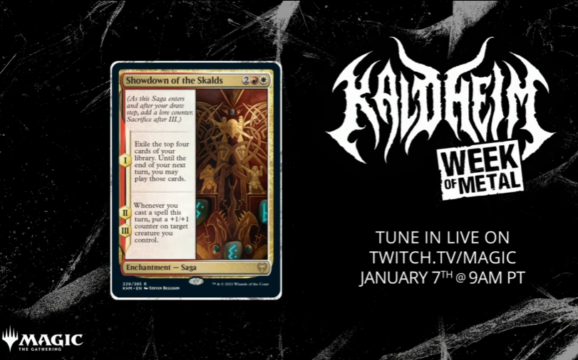 AlfaceVerdeMTG's tweet photo. Caramba que loucura!
@angraofficial anunciando carta de Kaldheim!
Sem palavras!
#WeekofMetal #Mtg #Magicthegathering #Angra https://t.co/Nlqwj76U8W