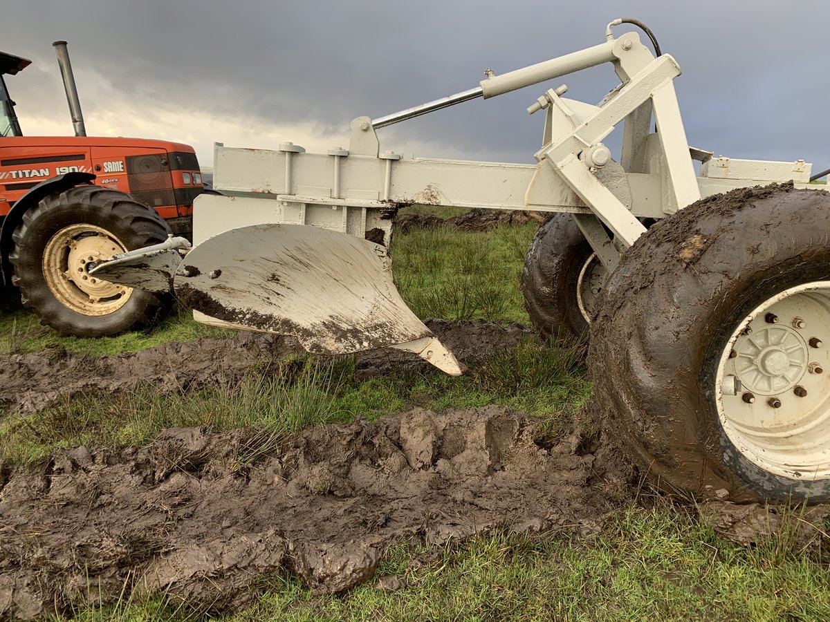This is a double mould board - creates 2 planting positions from a wider furrow in a single pass. Similar depth, more soil disturbance - lower cost & easily planted, good rooting. Again, furrow alignment needs careful planning. IMHO on this design, tine depth needs to be reduced