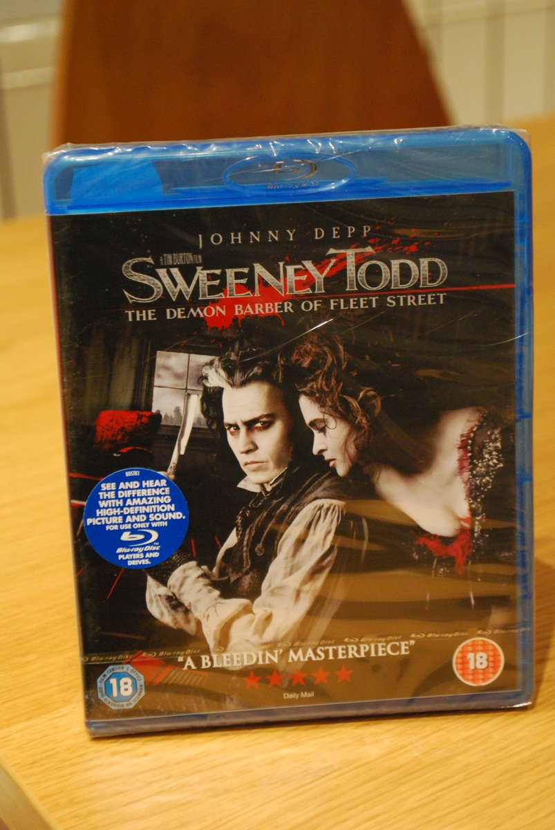 juliandebacker's tweet photo. € 1 for a sealed Blu-ray? Yes, please!
#popsometags #fuckingawesome #sweeneytodd https://t.co/gGULbP4J2e