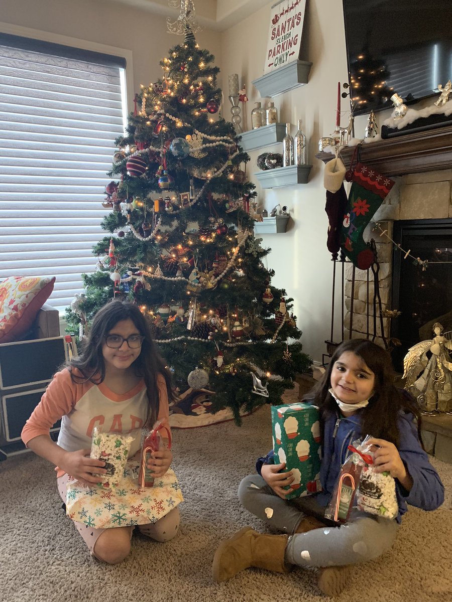 cheframzi's tweet photo. Thank you @LifeAtHudl even in a pandemic you always made sure family comes first. The girls cannot wait to open the gifts you sent. Hoping I can get some of that popcorn :) https://t.co/eq1d1F91JM