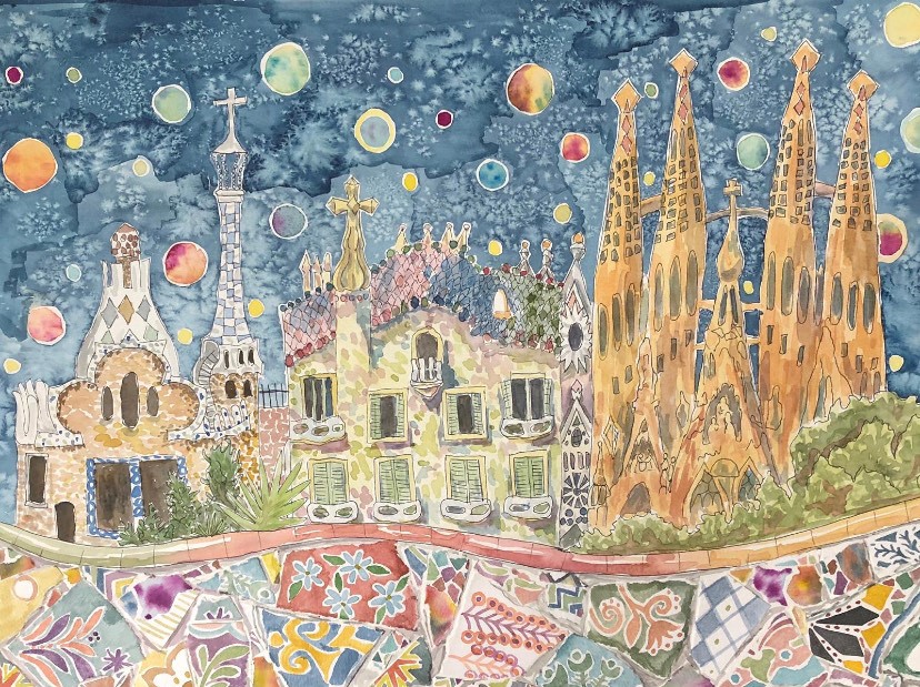 Due to the global health crisis, wishes to travel internationally were postponed. To help bring a smile to those with postponed wishes, volunteer and artist Heather Gentile reached out to her artist community to create pieces inspired by these wishes.