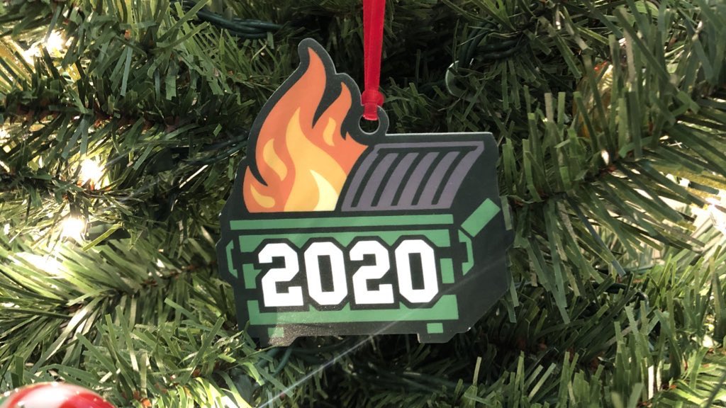 Hey <a href="/radioKristy/">Kristy Cameron</a> thx for shouting out my Dumpster Fire ornaments! Just dropped off a huge batch at @makerhouseco 5 mins ago!