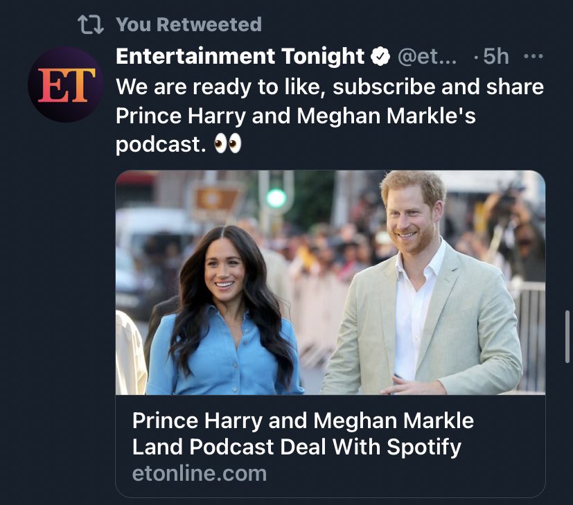 Harry and Meghan are big fish in a big pond. They needed the room to grow. Amazing.