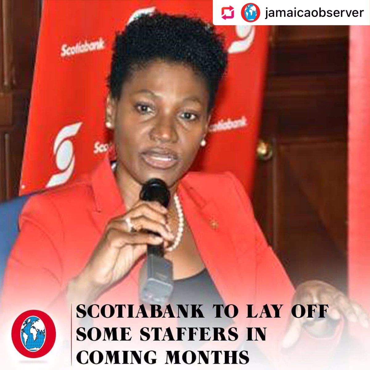 scholarshipja's tweet image. #JOBLOSSALERT💥 @scotiabankjam is conceding that it plans to lay off a number of staffers in the coming months, amid its ongoing rationalisation of its branch network and its digital transformation programme. 

#Scotiabank President and Chief Executive Officer David Noel made the