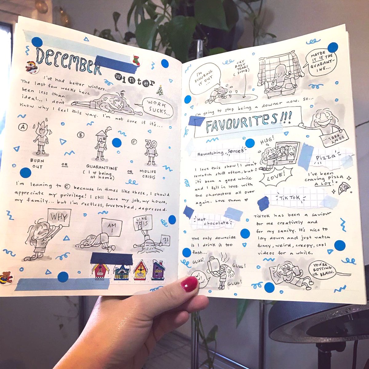 Art journaling December.... 
