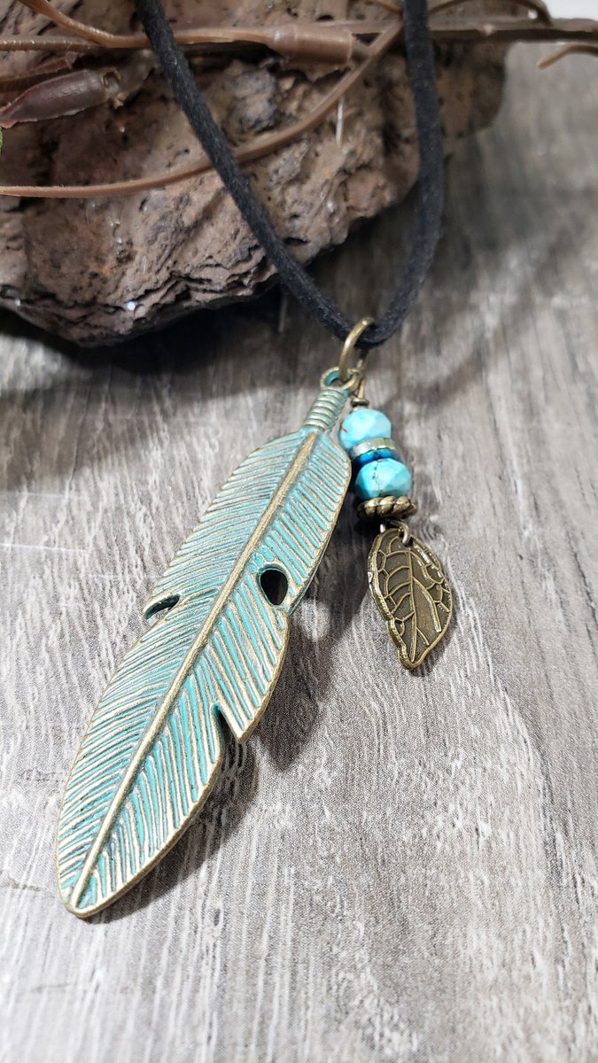 britgal5282's tweet photo. Excited to share the latest addition to my #etsy shop: Feather Pendant, Metal Patina Feather Necklace, Feather and Turquoise Necklace, Gifts For Her, Feather and Bronze Pendant. https://t.co/JXpx0EJtTD #patinafeather #turquoisefeather #bronzependant #featherandleaf #fe https://t.co/w3BKoUpqx4