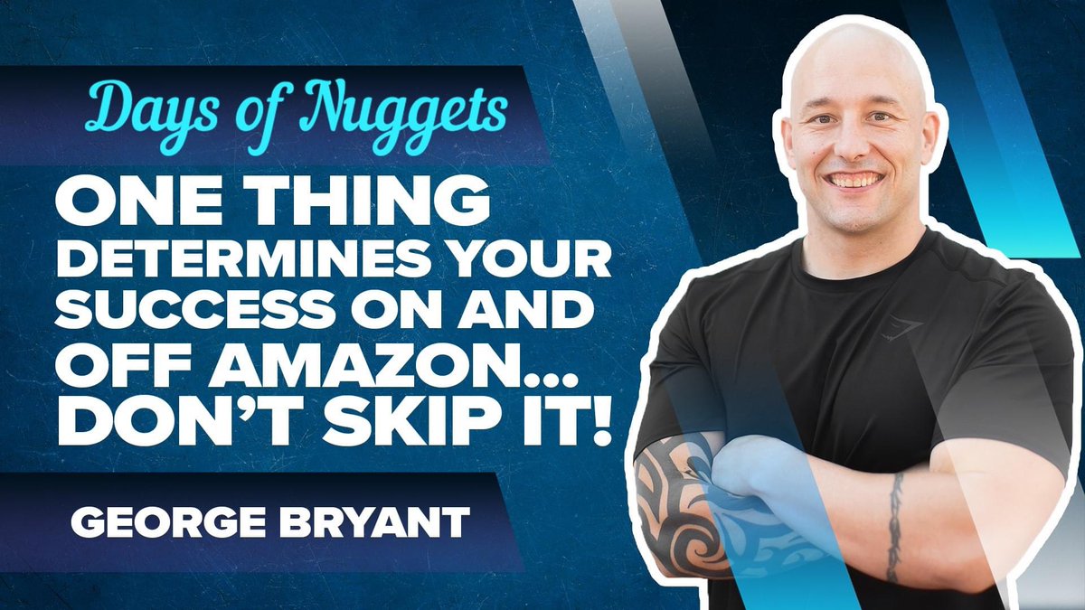 DaysofNuggets's tweet photo. 'One Thing Determines Your Success On and Off Amazon… don’t skip it!' by George Bryant 🌟 https://t.co/LCnz73qrLR ❄️
#AmazonSeller #AmazonFBA #AmazonSellers #Amazon #ecom
#12DaysofNuggets 🌟
#ENDChildTrafficking https://t.co/cgDpgLIEZX