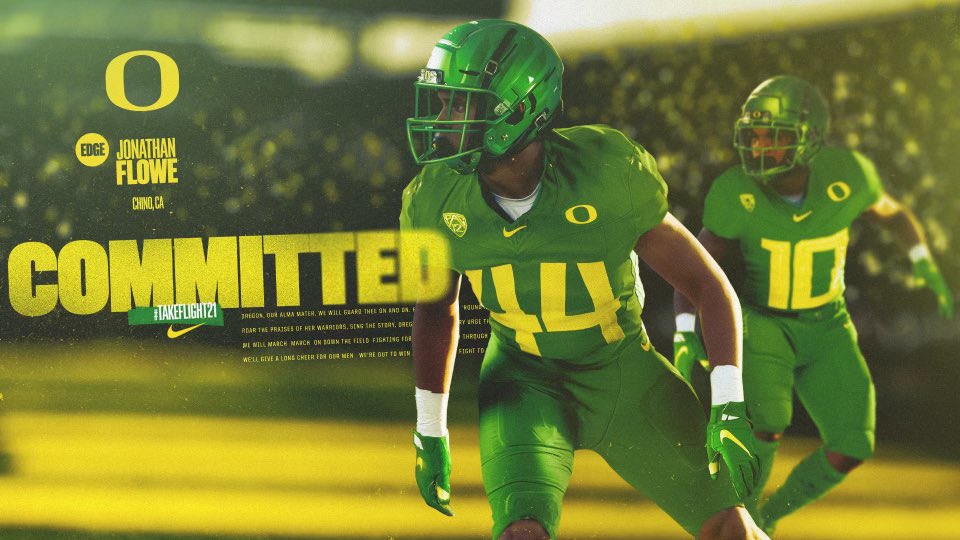 I praise God for my family who has been so supportive.  I also want to thank my coaches who have helped me along the way.  After long talks with Coach Wilson and Coach Cristobal, I have decided that I want to play alongside my brother and will be committing to the Univ of Oregon!