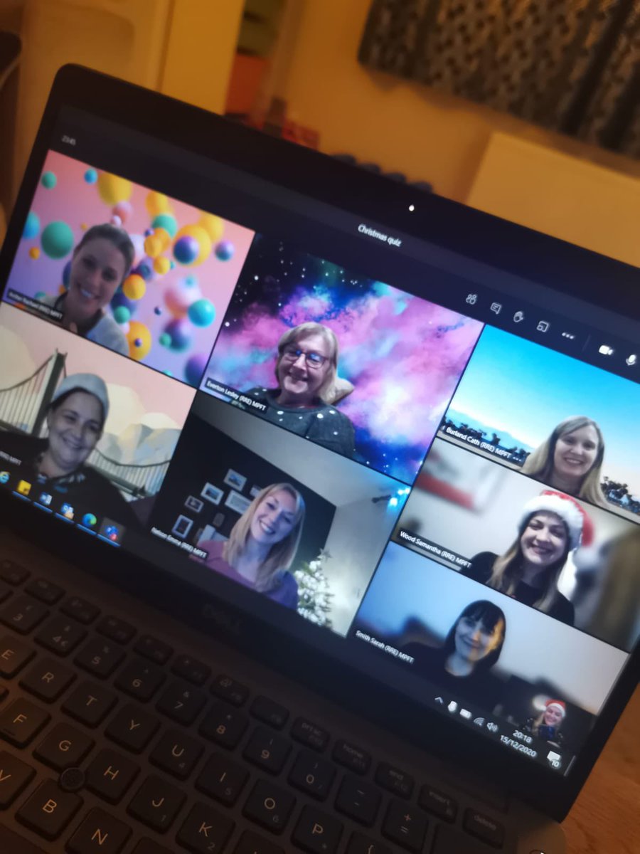 MPFTPaedPhysios's tweet photo. Christmas quiz via MS Teams, keeping safe and enjoying a festive get together! Thanks for a fun and educational evening! #festivefun #SocialDistancing @Charlot11812431 @Katheri75450448 https://t.co/3Fe7ItmFDp
