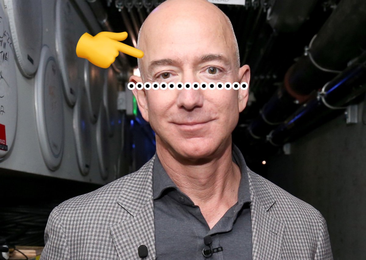 Back to Mr. Amazon,I’ve noticed Jeff Bezos has a striking eye asymmetry. His right side hangs lower than the left, and the muscle tone around each eye is differentOne seems more shut than the other.