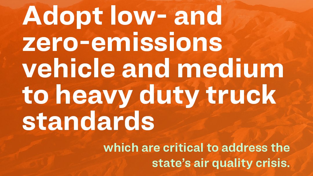 #4: Adopting low- and zero-emissions vehicle standards, which are critical to address the state’s air quality crisis and meet greenhouse gas reduction goals.  #NevClimateAction