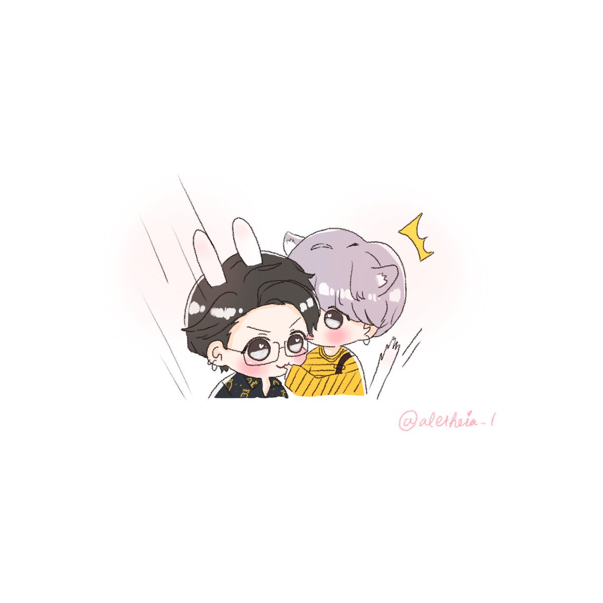 aletheiadraw's tweet photo. Why so tiny🥕❤ ?
#jikook #kookmin #runbts https://t.co/TtBJFQGFWw