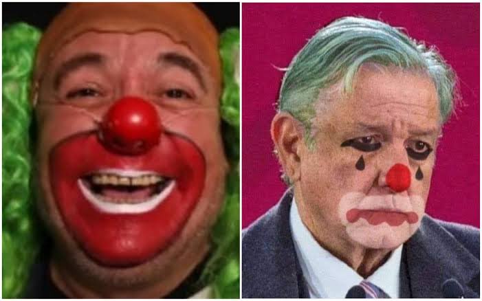 IsraRuiz_'s tweet photo. ¿Ustedes a quién apoyan, al payaso que defiende a México o al payaso que lo destruye? 

#TeamBrozo o #TeamCacas https://t.co/F3PO0UBrG1